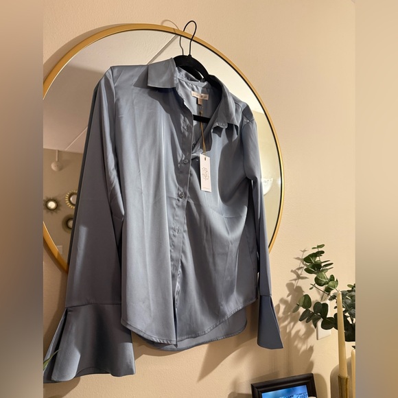 Backyard Roses Layla Blouse Size Small NWT - Picture 3 of 6